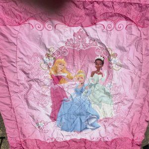 Disney Princess Child's Blanket Queen Size - Sleeping Beauty, Tiana, Cinderella
